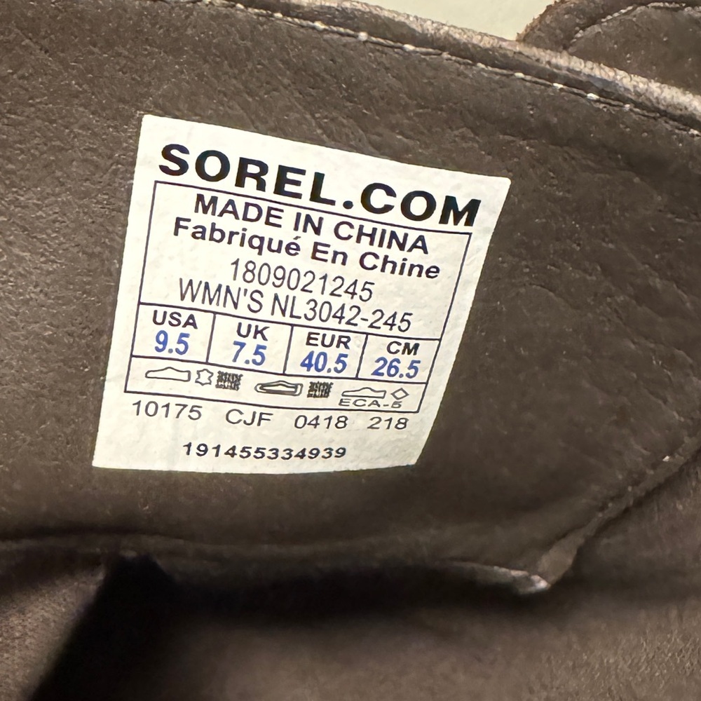 SOREL Women's Emelie™ Leather Brown Conquest Boot 9.5 - Picture 7 of 8